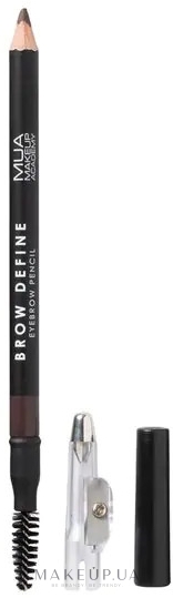 Карандаш для бровей - MUA Brow Define Eyebrow Pencil — фото Dark Brown