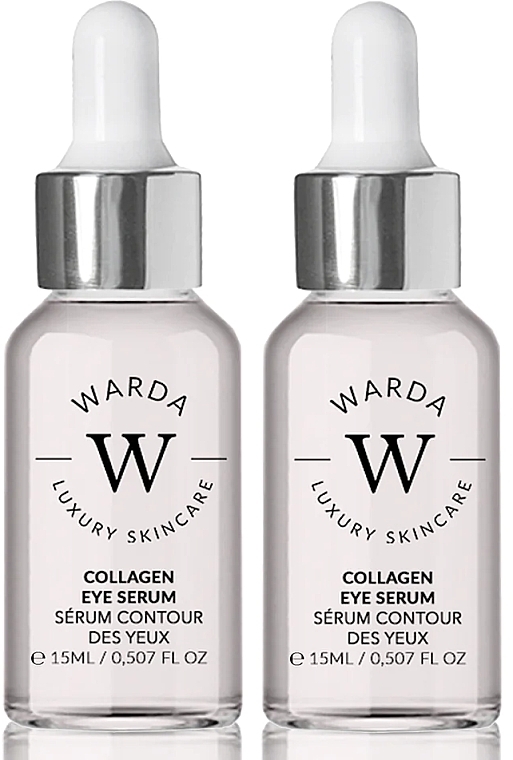 Набор - Warda Skin Lifter Boost Collagen Eye Serum (eye/serum/2x15ml) — фото N1