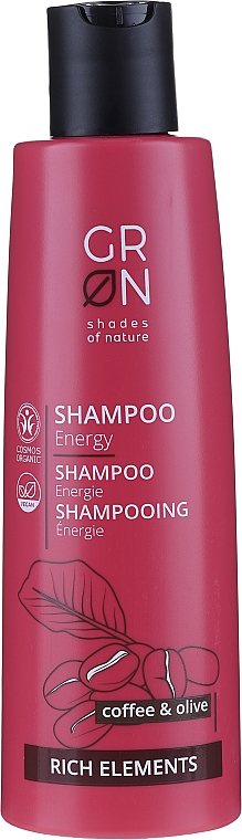 Шампунь для волос - GRN Rich Elements Coffee & Olive Energy Shampoo — фото N1