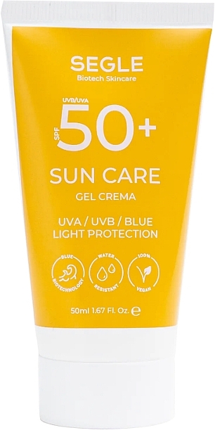 Сонцезахисний крем-гель для обличчя з SPF 50+ - Segle Sun Care Cream SPF 50+ — фото N1