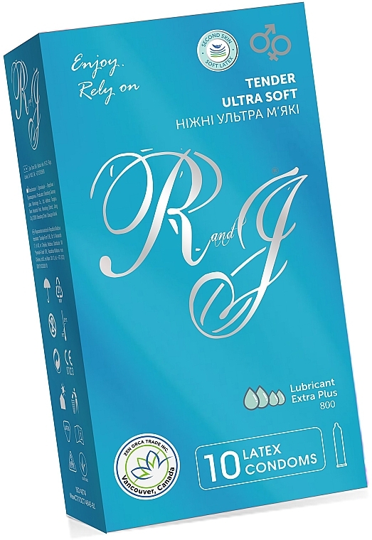 Презервативы нежные ультра мягкие , 10шт - R&J Tender Ultra Soft