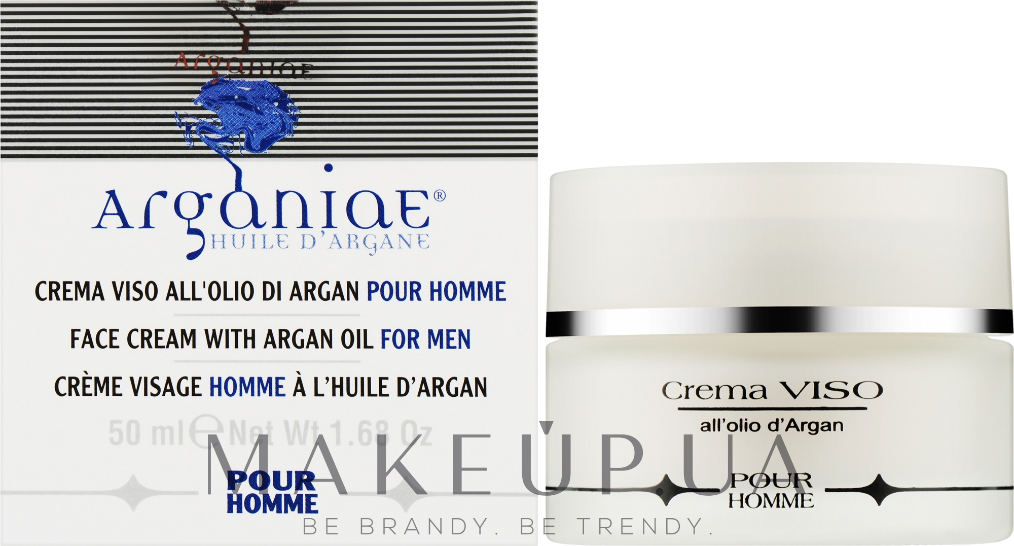 Антивозрастной крем для лица мужской - Arganiae For Men Face Cream — фото 50ml