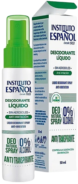 Дезодорант проти подразнення - Instituto Espanol Anti-Irritation Liquid Deodorant — фото N1