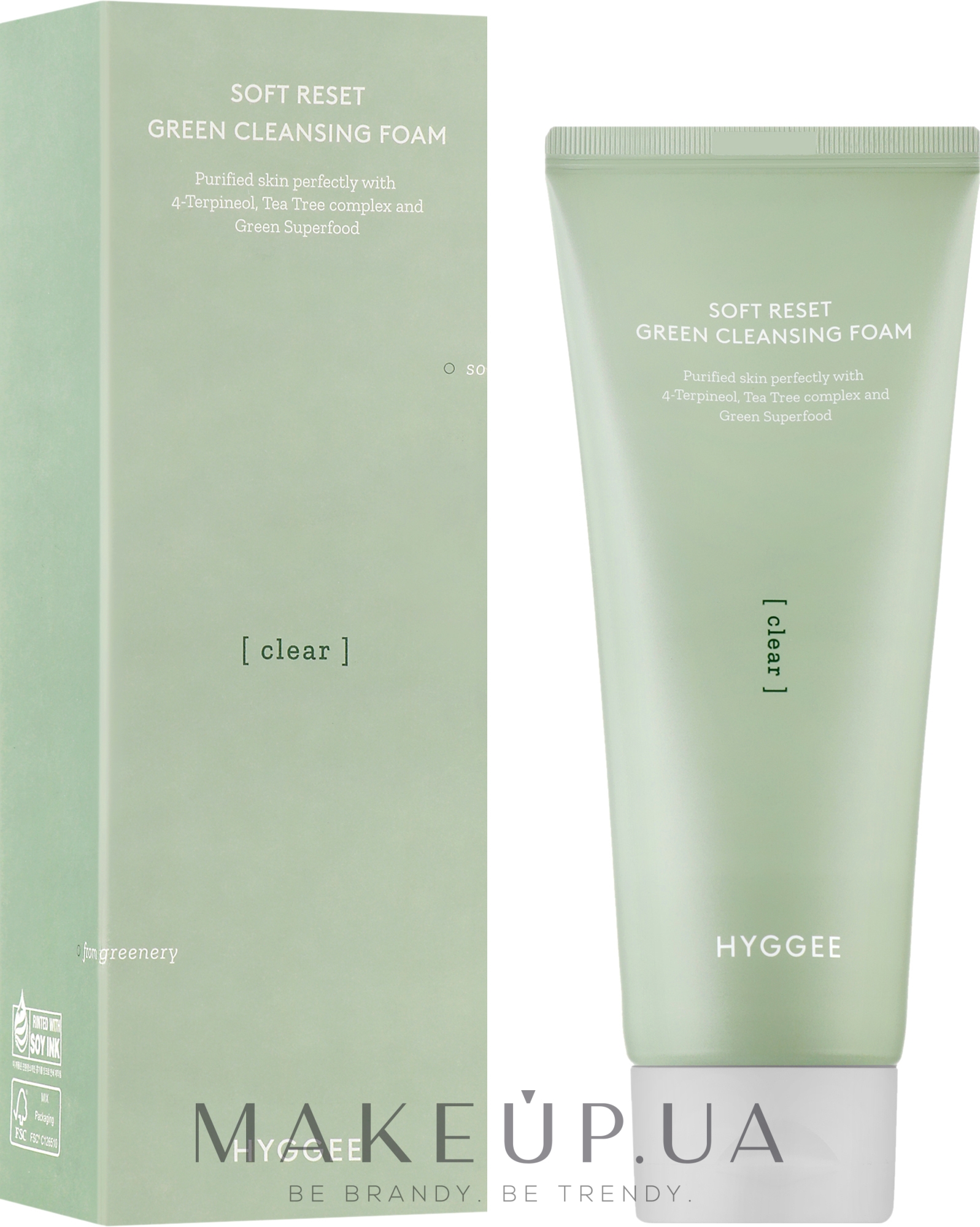 Пенка для умывания с комплексом зеленых суперфудов - Hyggee Soft Reset Green Cleansing Foam — фото 150ml