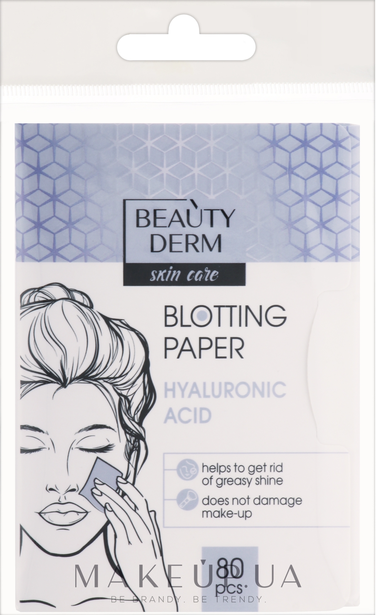 Салфетки матирующие для лица с гиалуроновой кислотой - Beauty Derm Blotting Paper Salicylic Acid — фото 80шт