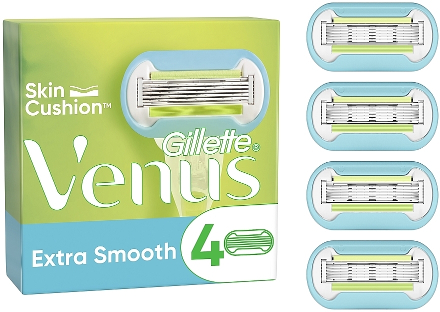 Сменные кассеты для бритья, 4 шт. - Gillette Venus Extra Smooth Embrace — фото N1