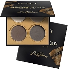 Духи, Парфюмерия, косметика Палетка прессованных теней для бровей - Affect Cosmetics Brow Star Mini Palette