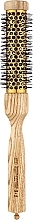 Термобрашинг із дерев'яною ручкою та нейлоновою щетиною, жовтий циліндр, d 37 mm - 3ME Maestri Triangolo Thermal Brush — фото N1
