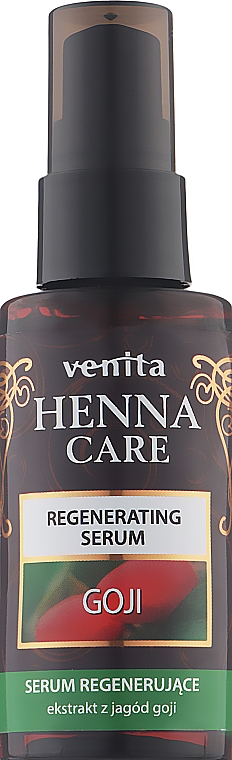 Сыворотка для волос с экстрактом ягод годжи - Venita Henna Care Regenerating Serum Goji  — фото N1