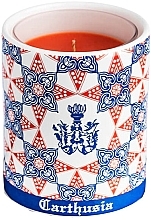 Керамічна підставка для свічок із кришкою, червона - Carthusia Candle Holder Red — фото N2