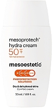 Парфумерія, косметика Зволожувальний сонцезахисний крем для обличчя - Mesoestetic Mesoprotech Hydra Cream SPF 50+