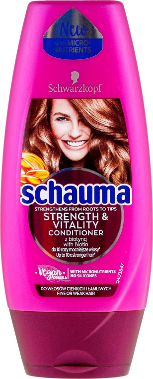Кондиціонер "Енергія живлення" для тонкого і ослабленого волосся - Schauma Conditioner — фото N2
