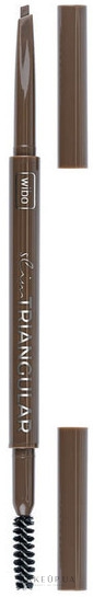 Олівець для брів - Wibo Slim Triangular Eyebrow Pencil — фото 01 - Soft Brown