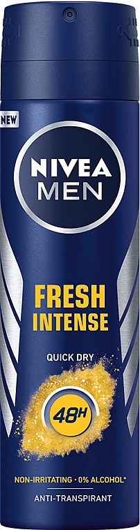 Антиперспірант "Інтенсивна свіжість" - NIVEA MEN Fresh Intense Anti-Perspirant Spray 48H — фото N1
