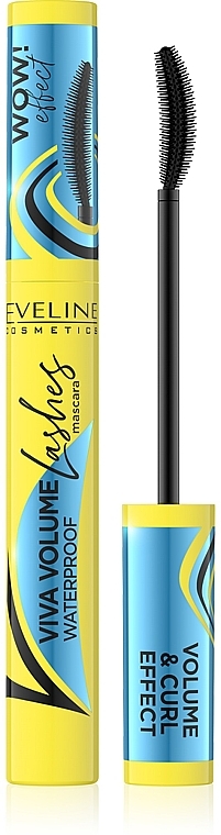 Водостойкая тушь для ресниц - Eveline Cosmetics Viva Volume Waterproof Mascara