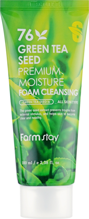 Пенка очищающая с семенами зеленого чая - FarmStay Green Tea Seed Premium Moisture Foam Cleansing  — фото N2