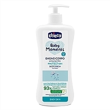 Гель для купання "Без сліз" з екстрактом календули - Chicco Baby Moments Body Wash — фото N1