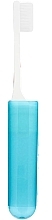 Дорожная складная зубная щетка, голубая - Wellbee — фото N1