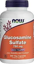 Капсули "Глюкозамін сульфат", 750 мг - Now Foods Glucosamine Sulfate 750 mg — фото N2