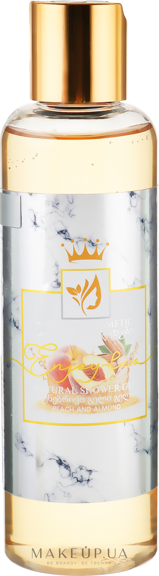 Натуральный гель для душа "Персик и миндаль" - Enjoy & Joy Eco Peach and Almond Shower Gel  — фото 200ml