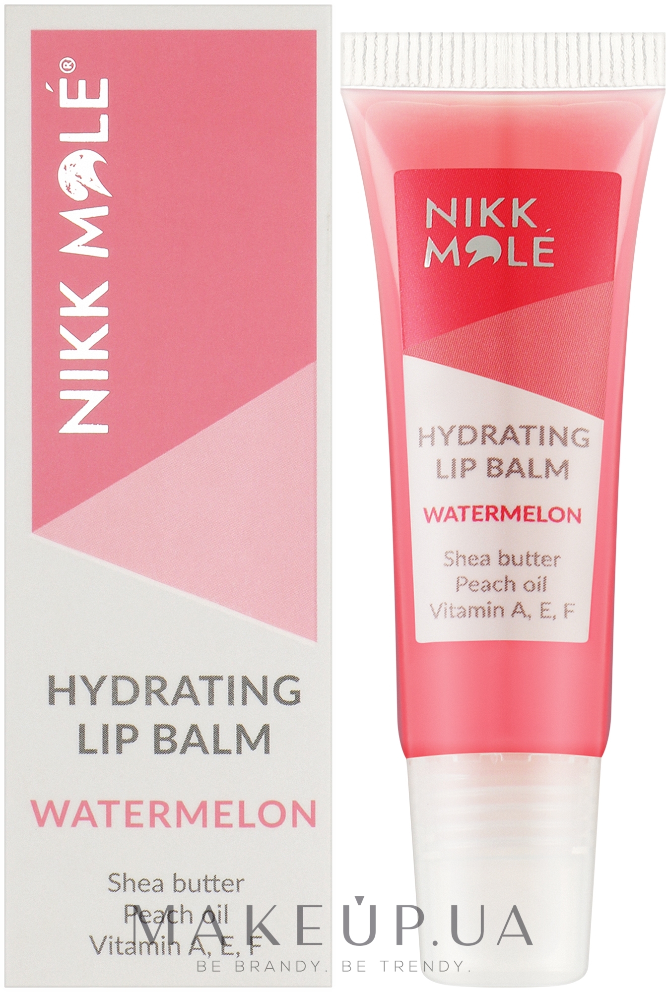 Зволожувальний бальзам для губ з кавуном - Nikk Mole Shining Lip Balm Watermelon — фото 10ml