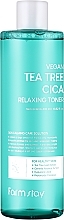 Парфумерія, косметика Заспокійливий тонік з олією чайного дерева - Farmstay Vegan Tea Tree Cica Relaxing Toner