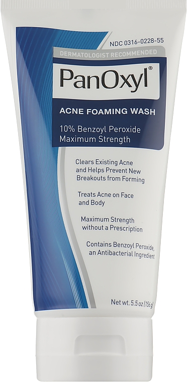 Пенка для умывания с 10% перекисью бензоила - PanOxyl Acne Foaming Wash Benzoyl Peroxide 10%