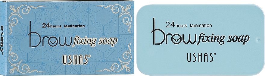 Фиксирующее мыло для бровей, лимон - Ushas Brow Fixing Soap Long Lasting — фото N5