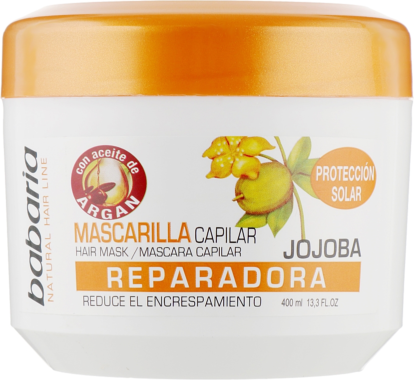 Маска для волос с маслом жожоба и арганы - Babaria Reparative Hair Mask Jojoba And Argan Oils
