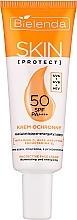 Сонцезахисний крем, освітлювальний - Bielenda Skin Protect Protective Cream SPF 50 Brightening And Energizing — фото N1