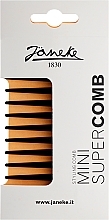 Гребень для волос, черный - Janeke Mini Supercomb — фото N2