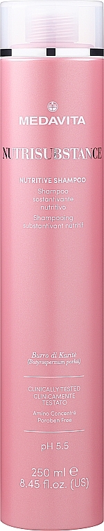 Живильний і зволожувальний шампунь для сухого волосся - Medavita Nutrisubstance Nutritive Shampoo — фото N3