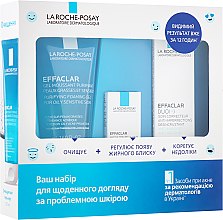 Духи, Парфюмерия, косметика УЦЕНКА Набор для ухода за проблемной кожей - La Roche-Posay (gel/50ml + correct/anti-marks/15ml + mask/3ml) *