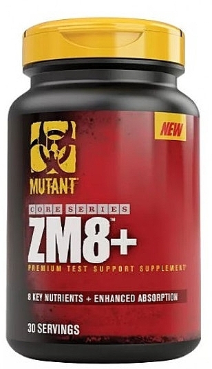 Мультивітаміни для занять силовими видами спорту, капсули - Mutant Core Series ZM8+ — фото N1