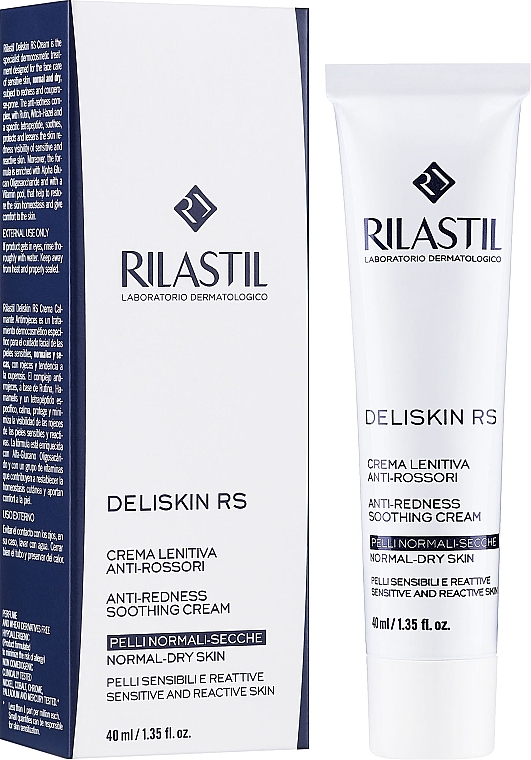 Заспокійливий крем проти почервонінь - Rilastil Deliskin RS Anti-Redness Soothing Cream — фото N2