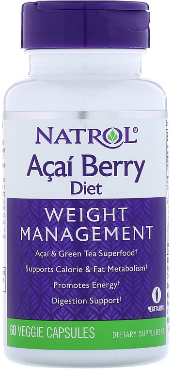 Суперпродукты асаи и зеленый чай - Natrol AcaiBerry Diet — фото N1