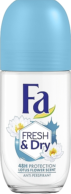 Дезодорант роликовый "Аромат цветка лотоса" - Fa Deodorant Fresh & Dry