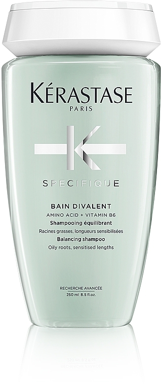 Шампунь-ванна для сбалансирования волос комбинированного типа: жирные корни, чувствительные кончики - Kerastase Specifique Bain Divalent Balancing Shampo