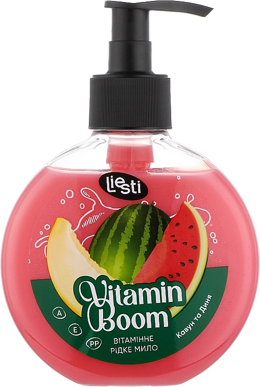Вітамінне рідке мило "Кавун та Диня" - Liesti  Vitamin Boom Liquid Soap