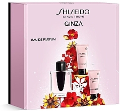 Духи, Парфюмерия, косметика Shiseido Ginza - Набор (edp/90ml + b/lot/50ml + sh/cr/50ml)