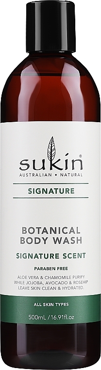 Освежающий гель для душа - Sukin Botanical Body Wash (без дозатора) — фото N1