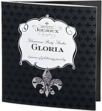 Набор украшений из кристаллов для груди и лобка, черно-розовые - Petits Joujoux Gloria Set  — фото N3