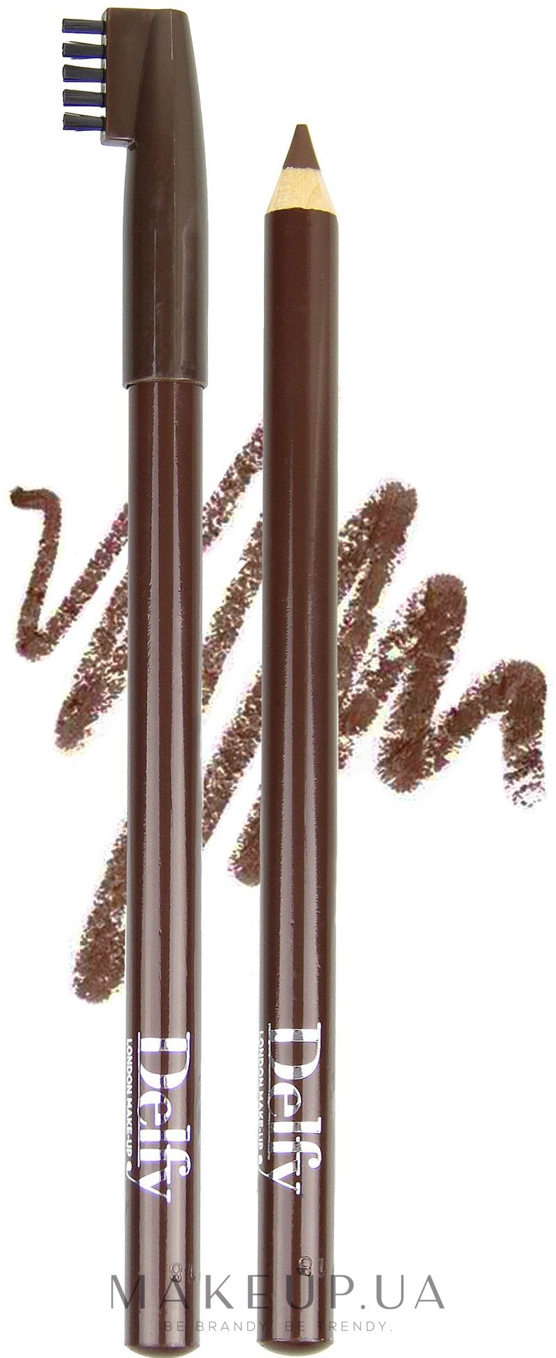 Олівець для брів - Delfy Cosmetics Eyebrow Pencil — фото Coffe