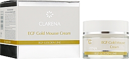 Пептидний крем-мус із колоїдним золотом і ВІО-плацентою - Clarena EGF Golden Line EGF Gold Mousse Cream — фото N2