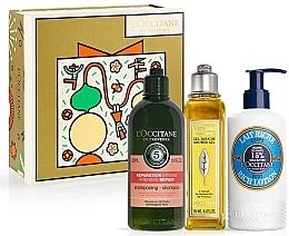 Духи, Парфюмерия, косметика Набор - L'Occitane (sh/gel/250ml + sh/300ml + lot/250ml)