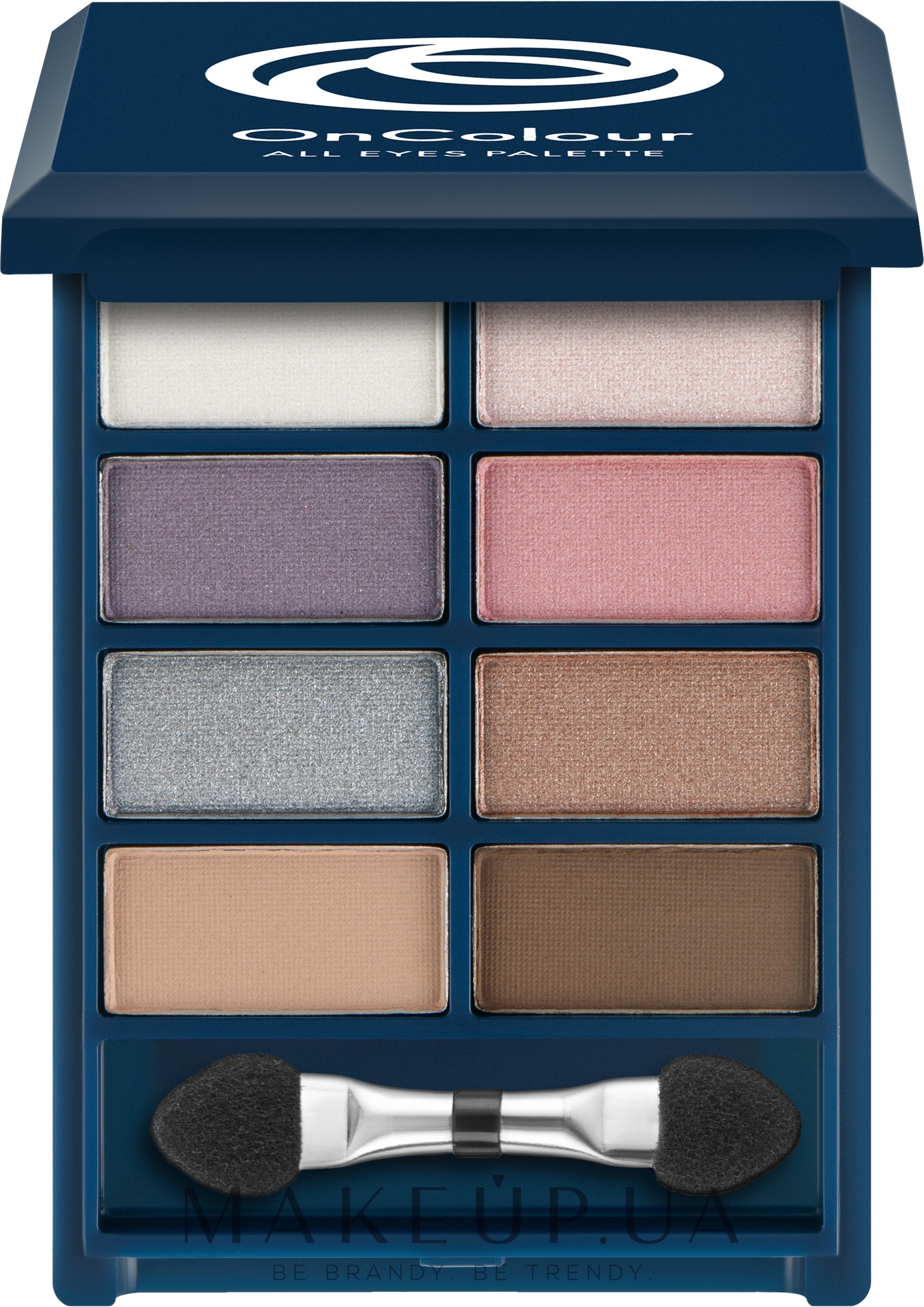 Палетка теней для век - Oriflame OnColour All Eyes Palette — фото Blushed Pastel