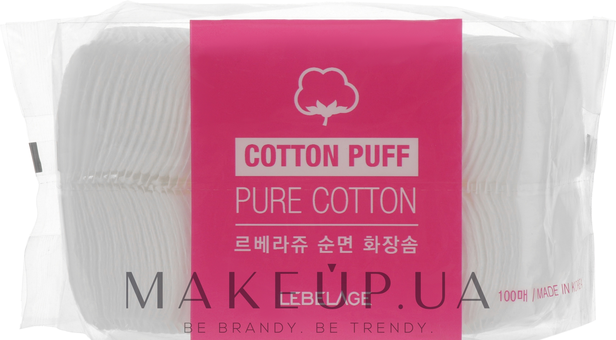 Паффы - Lebelage Cotton Puff Pure Cotton — фото 100шт