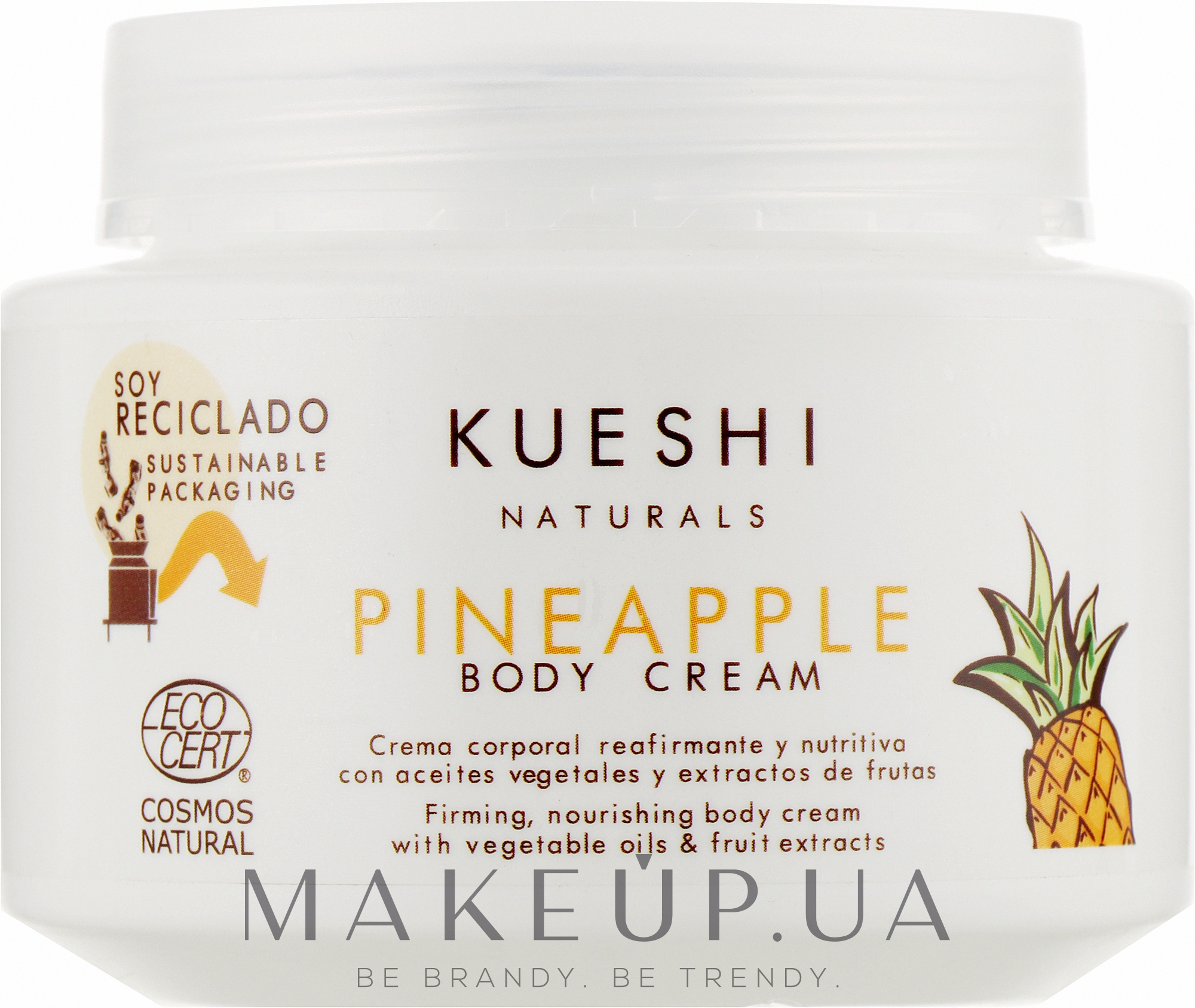 Крем для тіла "Ананас" - Kueshi Naturals Pineapple Body Cream — фото 250ml