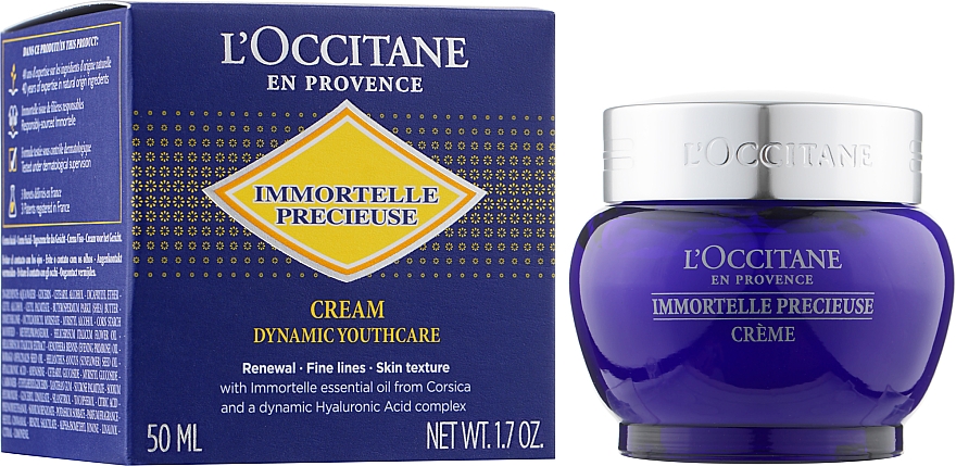 Крем для обличчя - L'Occitane Immortelle Precisious Cream Facial Moisturizer — фото N2