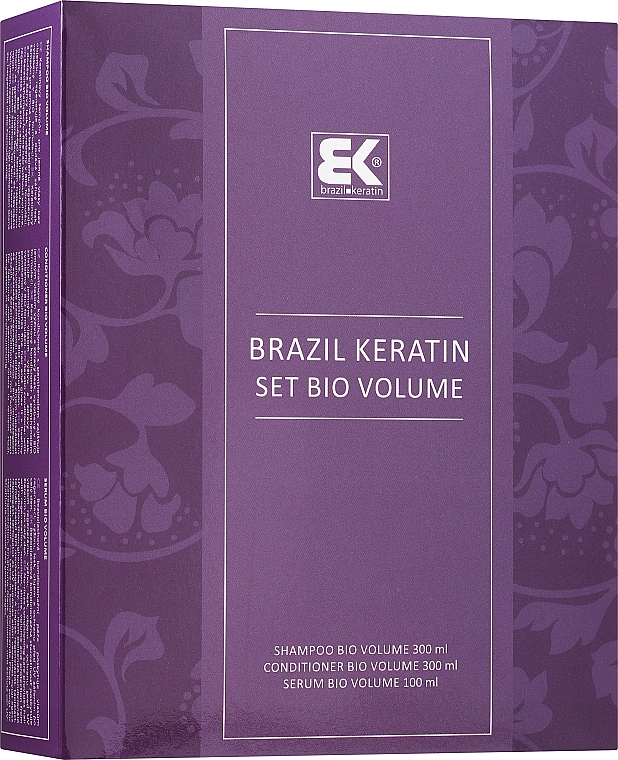 Набір - Brazil Keratin Bio Volume (shm/300ml + cond/300ml + serum/100ml) — фото N1